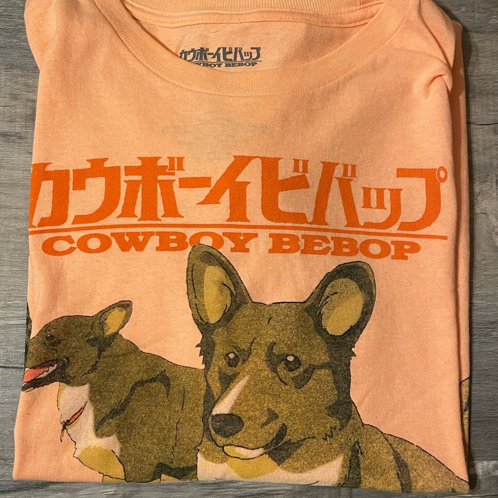 Cowboy Bebop anime style T-shirt peach color unisex size 2x